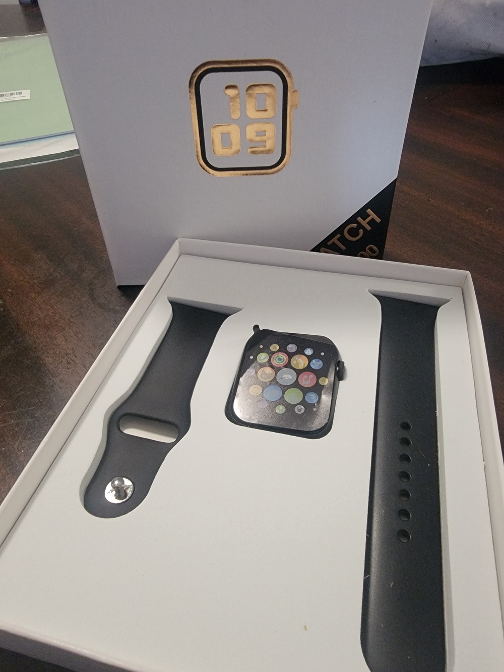 Smartwatch with Black Sport Band